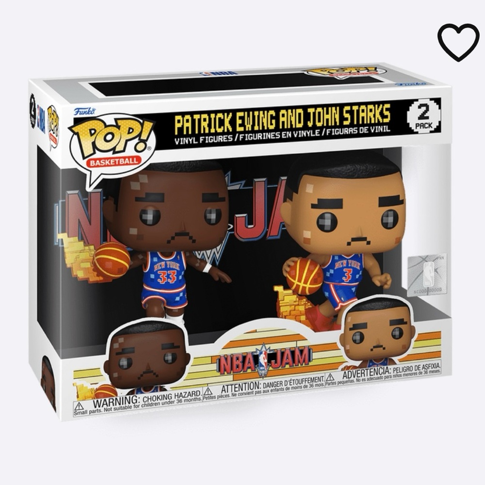 Funko Pop! NBA Jams Patrick Ewing and John  Starks 2 Pack